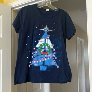 Dr. Who TARDIS Christmas t-shirt ladies  size Large